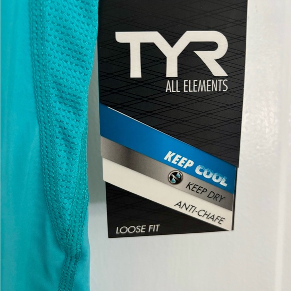 NWT TYR All Elements Women's Blue Performance Tee - Picture 3 of 4